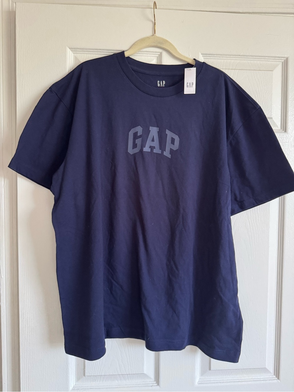GAP Navy Short Sleeve Logo Tee